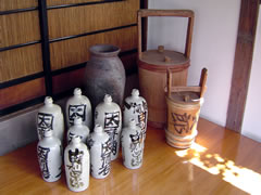 Old sake bottles